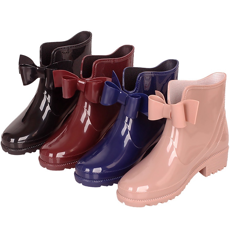 rubber ankle rain boots