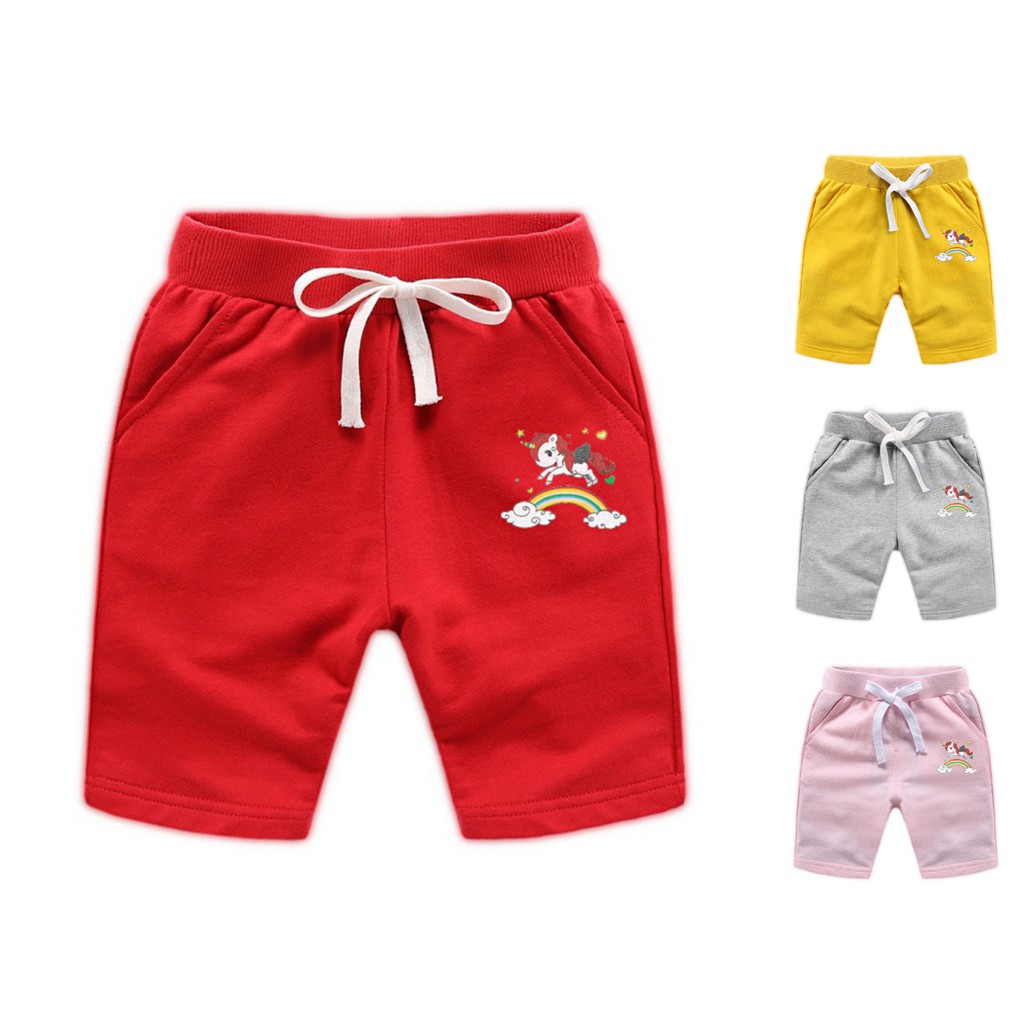 girls unicorn shorts