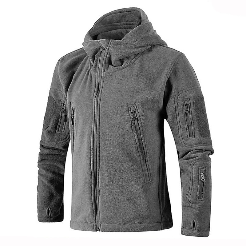 Sharkskin Softshell Tactical Hunting Jacket Men Sport Hooded Jacket