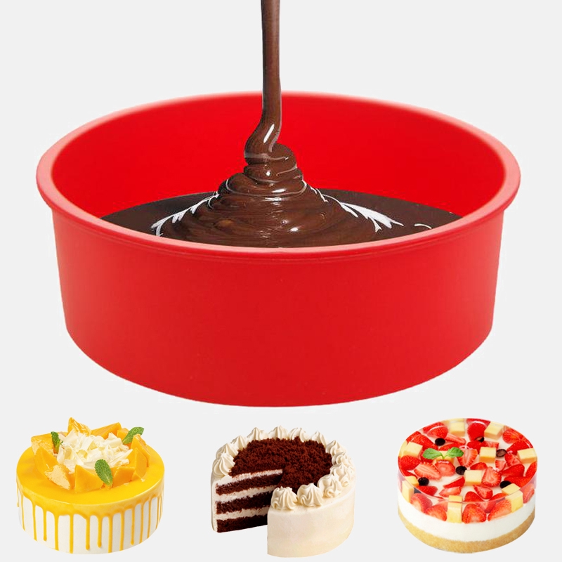 3D Silicone Mold Cake Chocolate Mousse Molds Tray DIY 6/8/9 Cavity Baking Mould 