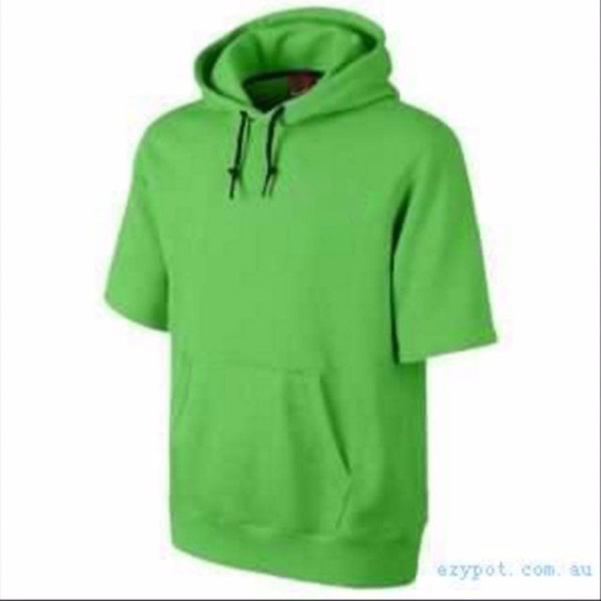 plain short sleeve hoodie