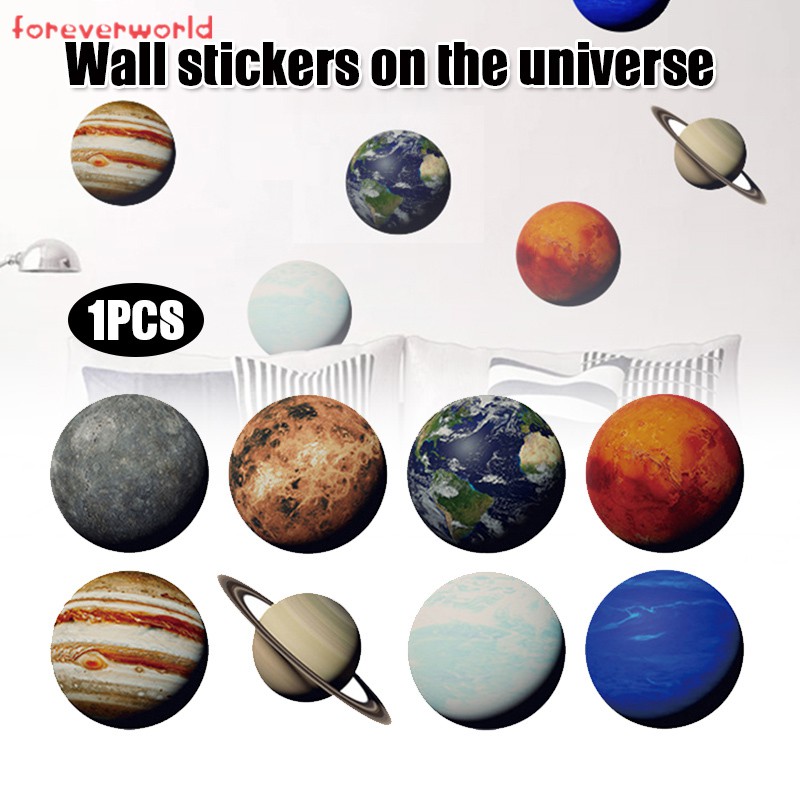 Solar System Wall Stickers Space Wall Decals Kids Room Decor Cute Bedroom Decor For Boys And Girls Shopee Philippines