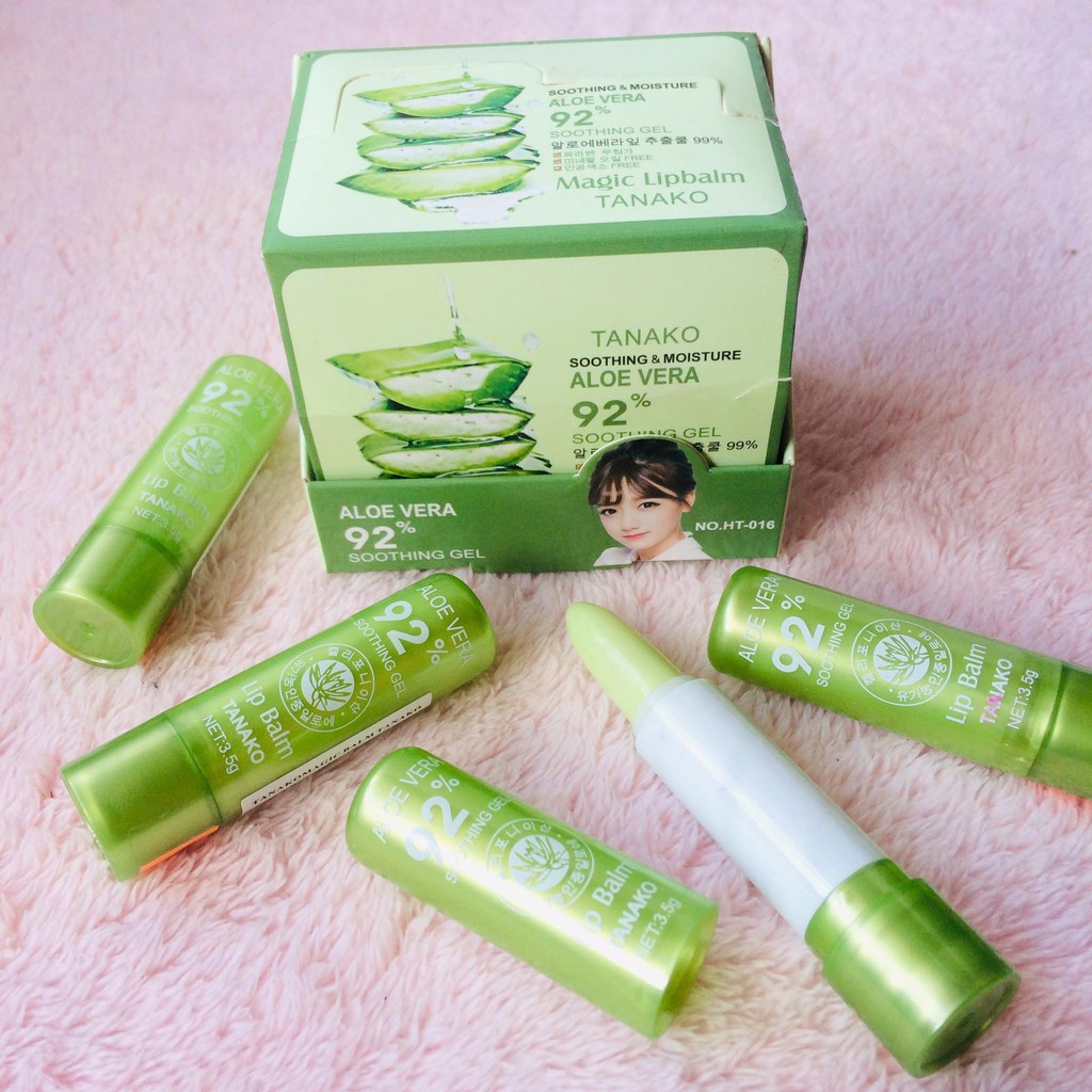 ALOE VERA SOOTHING AND MOISTURE LIP BALM (TANAKO) Shopee Philippines