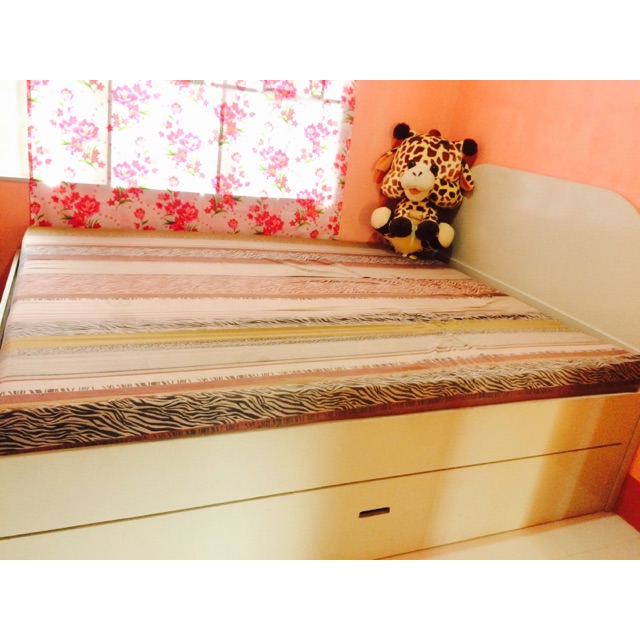 PULL OUT QUEEN SIZE BED WITH URATEX FOAM | Shopee Philippines - 640 x 640 jpeg 90kB