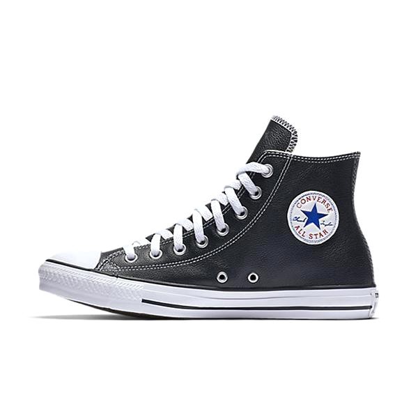 converse chuck taylor all star black leather high tops