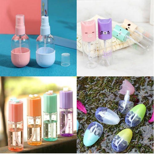 55 60ML cute spray bottle beauty spray bottle small spray bottle spray can plastic dispensing