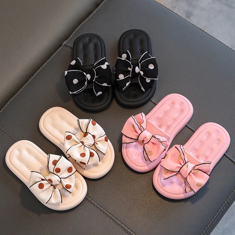 Slipper for kids girl cute bow princess style slipper for kids girl ...