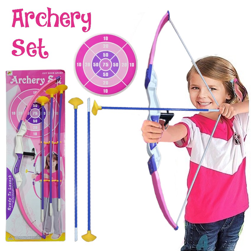 Rfgfd Bow and Arrow Set for Kids Archery Set Children Outdoor Sport Shooting Game with Bow and Suction Cup Arrows for Boys and Girls Aged 4 Years and Older