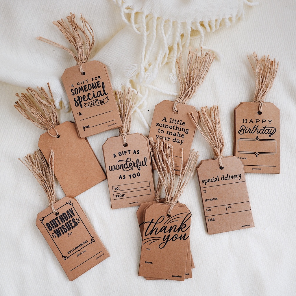 Papemelroti Gift Tags Birthday Thank You Gift Cards Gift