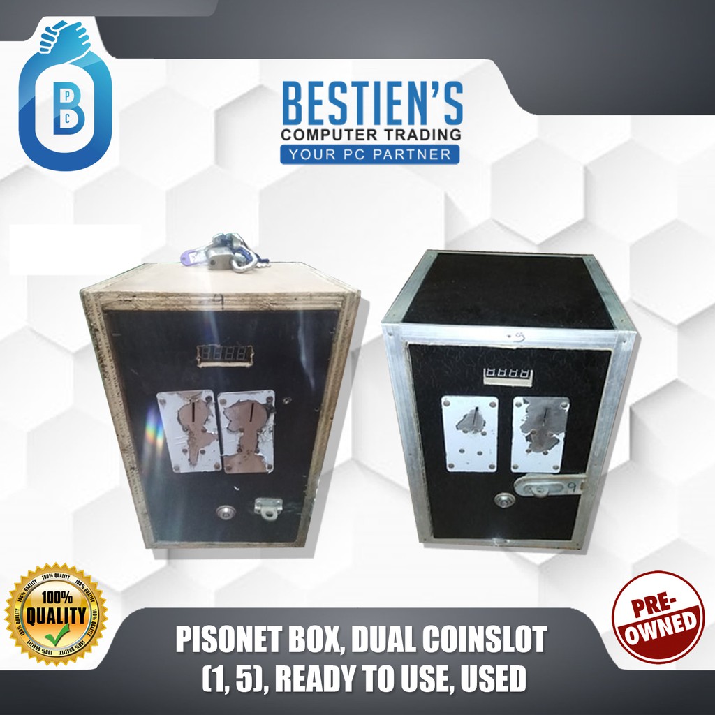 PISONET BOX, DUAL COINSLOT (1, 5), READY TO USE, USED | Shopee Philippines