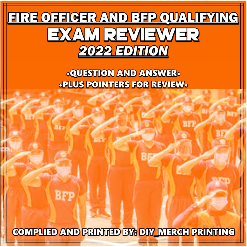 FIRE OFFICER EXAM REVIEWER | BFP QUALIFYING EXAM REVIEWER 2022 ...