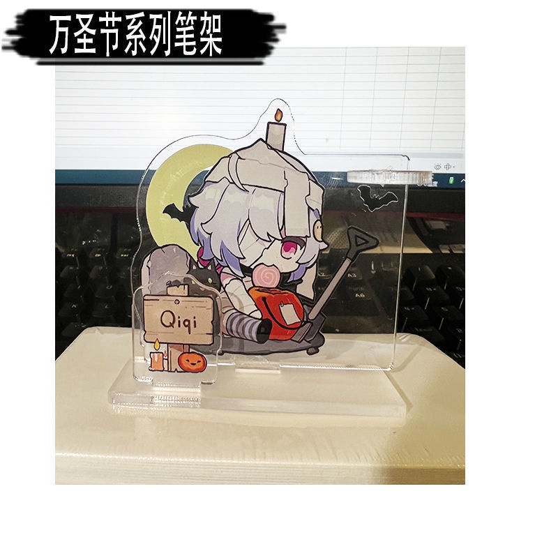 Genshin impact pen-holder ornament acrylic halloween bizarre costume ...