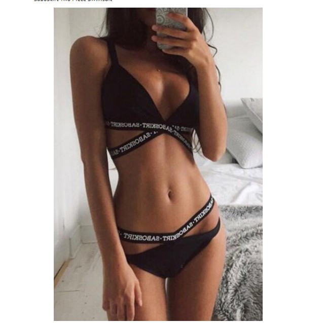 two piece swimsuit shopee
