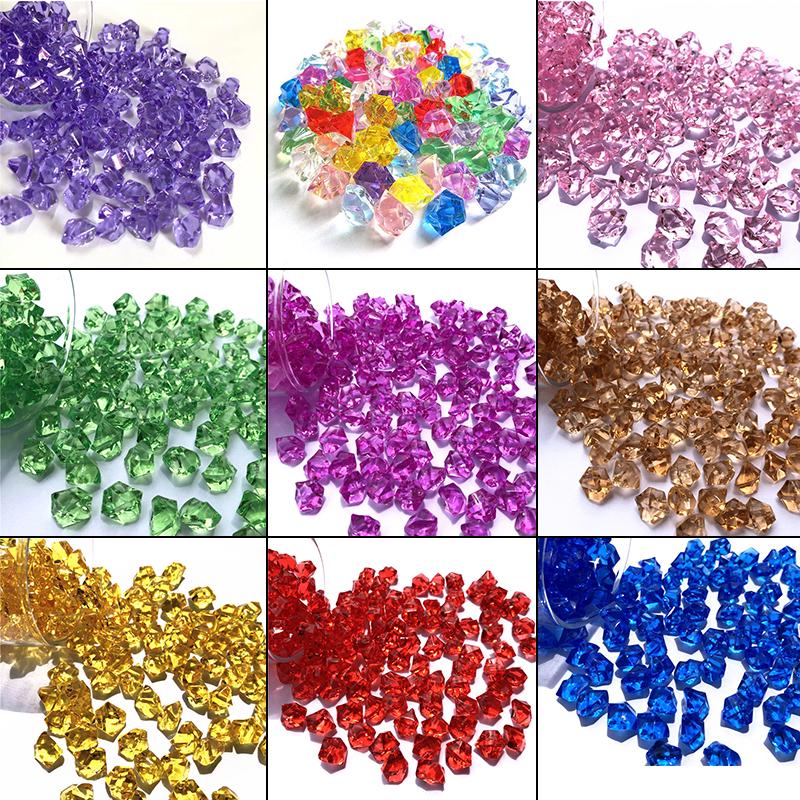 Hot Plastic Ice Rocks Confetti Vase Filler Acrylic Stone Shopee