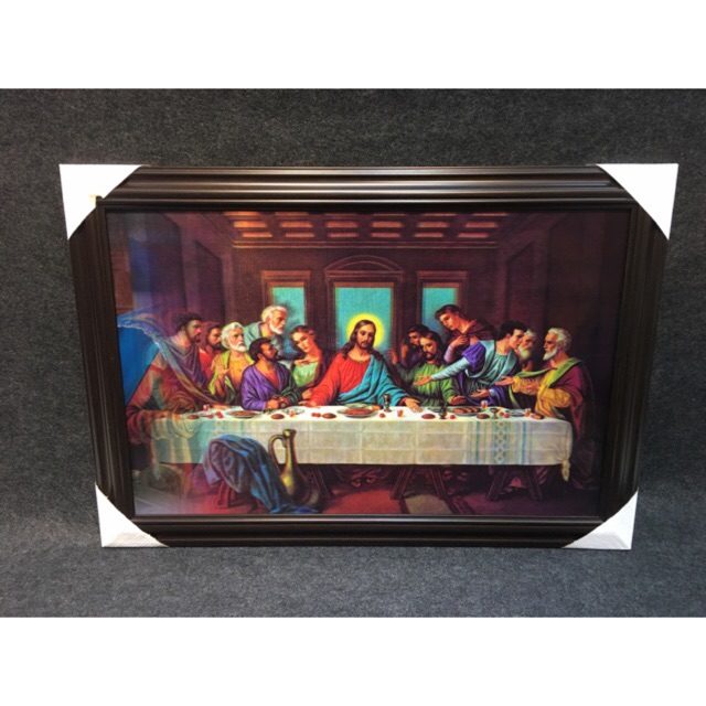 Last Supper 5D Frame Style 3D Wall art,Decor 46x66cm Christm | Shopee ...