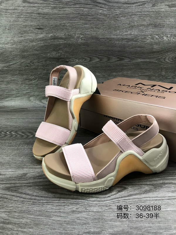 Gud Derive Rede Skechers Sandals Women's Shoes 133011 Fashion Word with Platform Open Toe  Sandals Pink 36-39 | Shopee Philippines