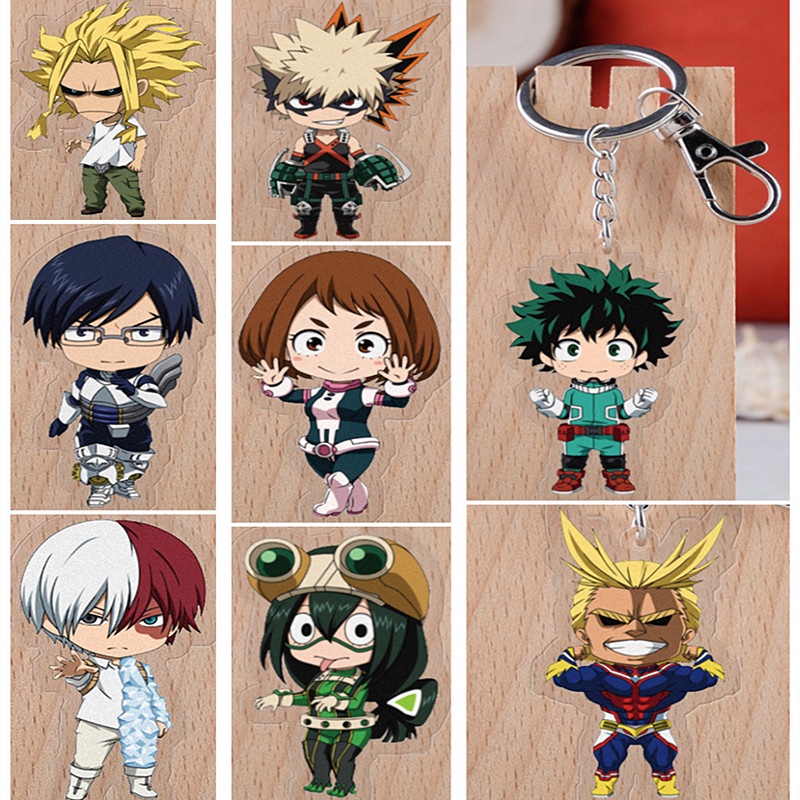 Anime Acrylic Keychain For My Hero Academia Key Ring Series ...