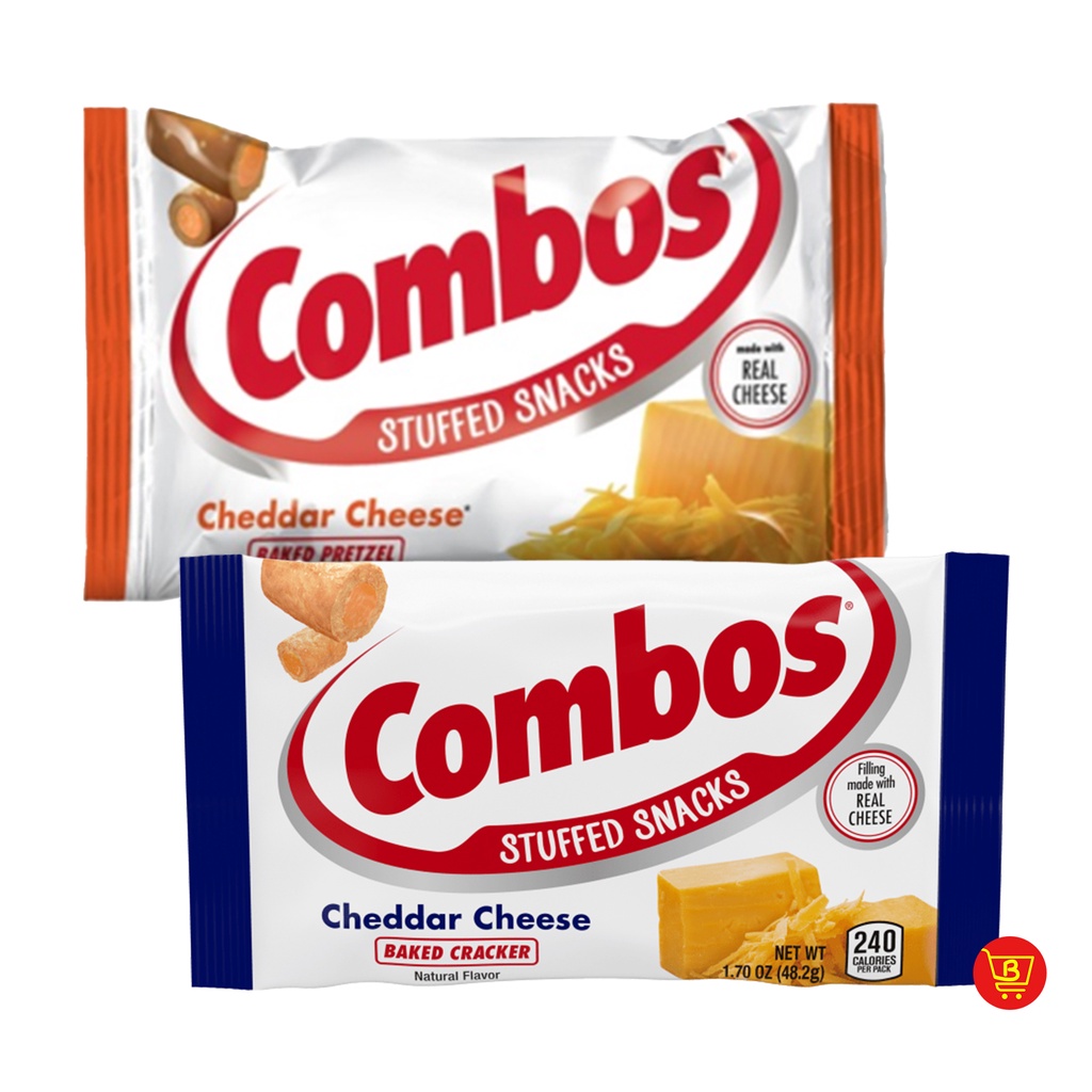 COMBOS Baked Snacks 48.2g (Cheddar Cheese Cracker/Cheddar Cheese Pretzel) Shopee Philippines