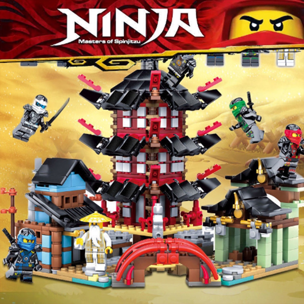 Intensivo carro secundario 810pcs Lego Ninja Temple of Airjitzu Ninjago Blocks Bricks Toys for Kids |  Shopee Philippines