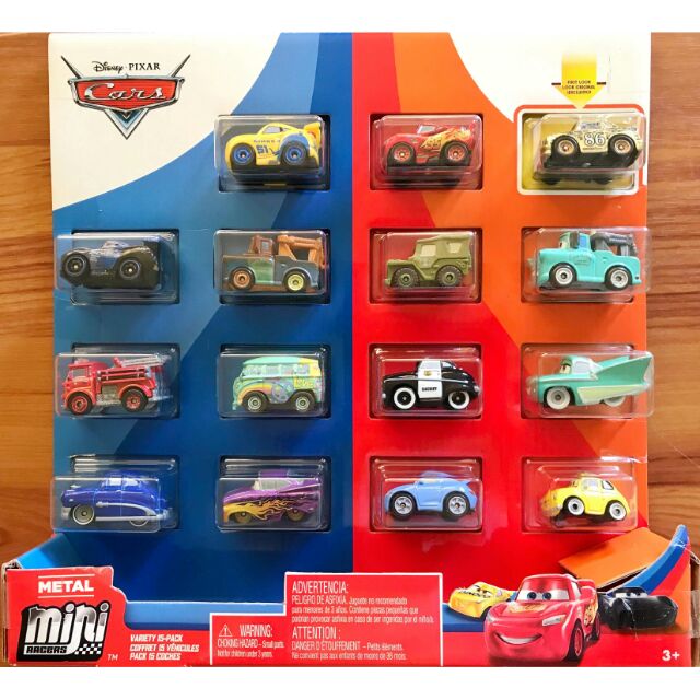 cars mini racers 15 pack
