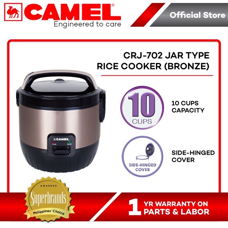 Camel Jar Rice Cooker / Non Stick Pot / With steamer / Stainless Steel