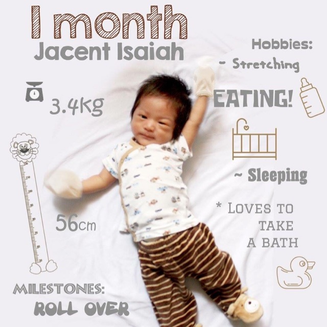 infant 1 month milestones