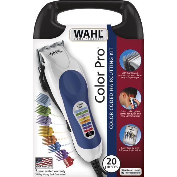 wahl clipper color pro complete hair cutting kit