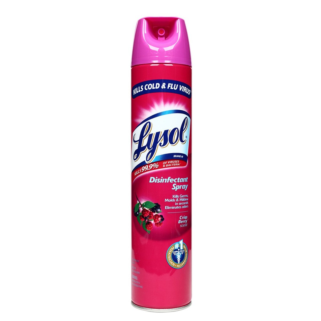 Lysol Disinfectant Spray Crisp Berry 510g | Shopee Philippines