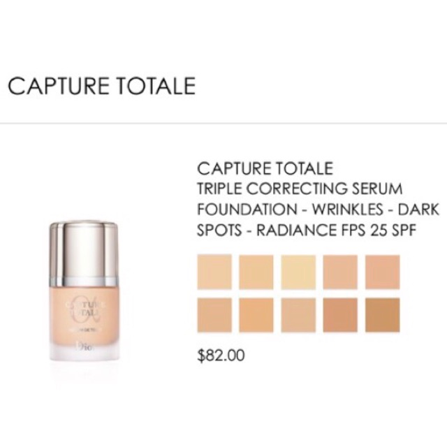 dior capture total foundation