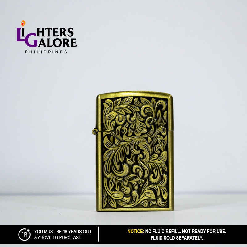 Lighters Galore TORCH 291 (EMBOSSED ARTISTIC FERN, BRONZE) Shopee