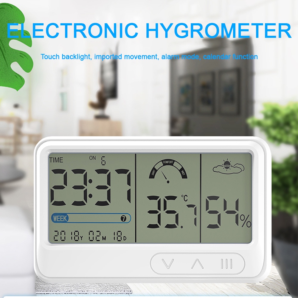 Occkic -10~60°C Weather station digital Thermometer Hygrometer Indoor Outdoor Temperature
