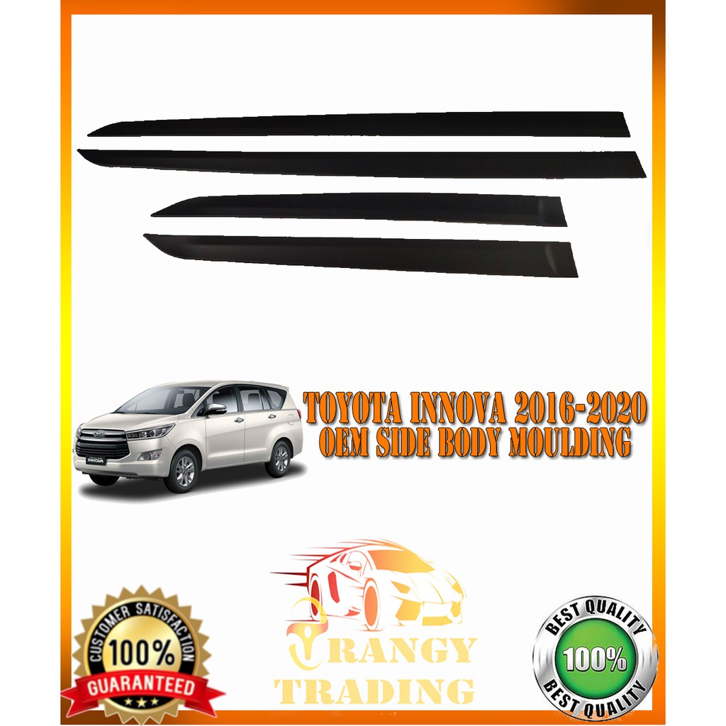 Toyota Innova 2016-2020 OEM Side Body Moulding Black SLIM TYPE (Car ...