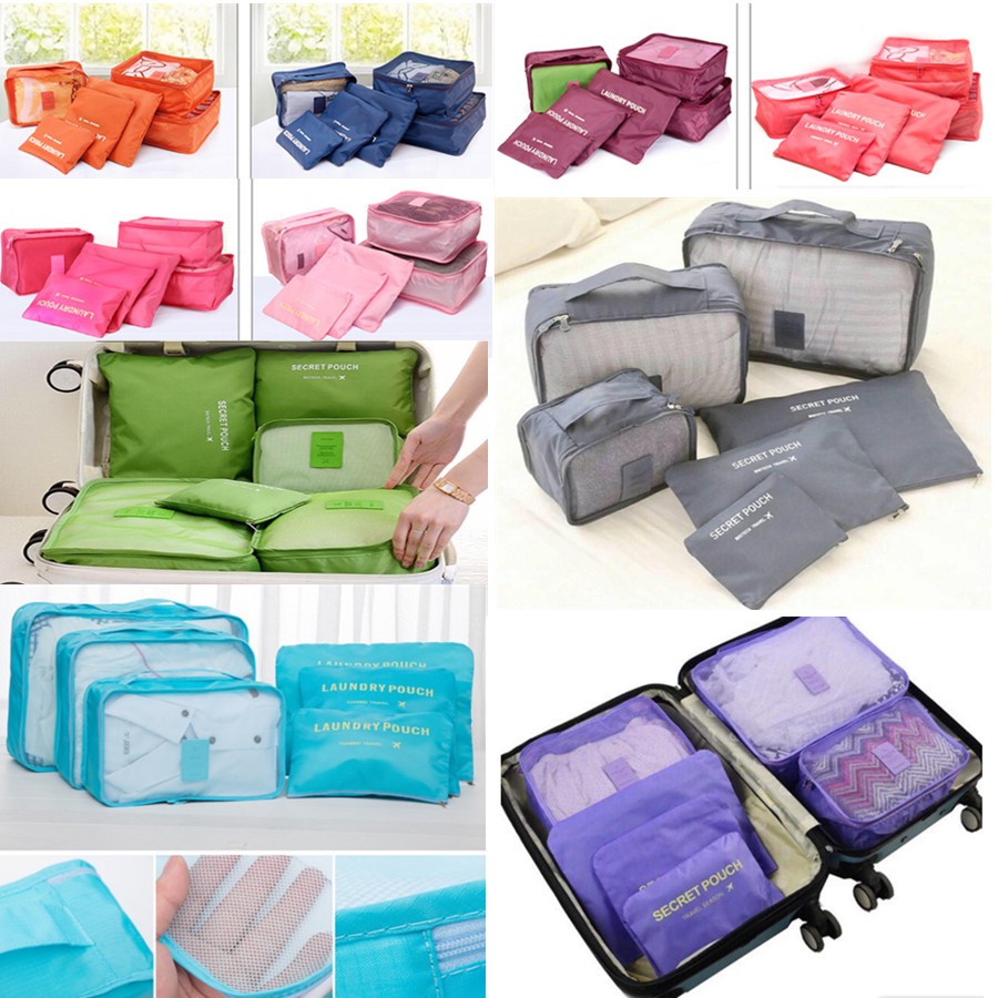 cod wholesale 6in1 Luggage Bag organizer travel bag highquality ...