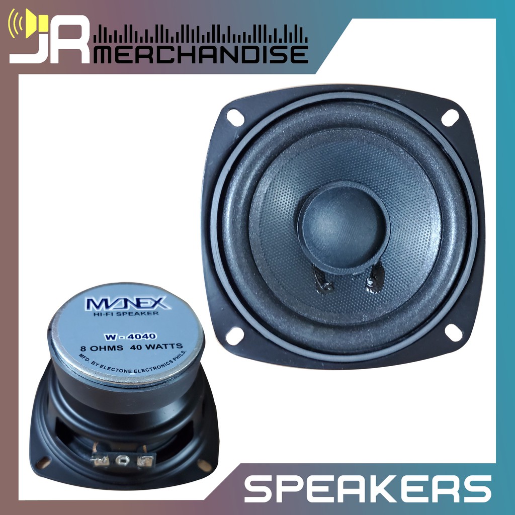 Stadion statistieken hoe Manex (W-4040) 4" Woofer 8 Ohms Speaker | Shopee Philippines