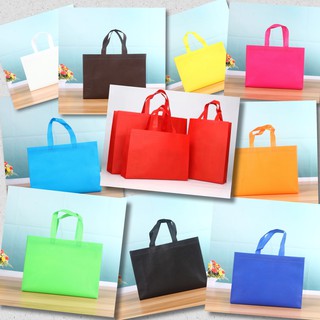 2pieces Folding non-woven tote bag custom supermarket clothing shopping bag non-woven bag food bag #8