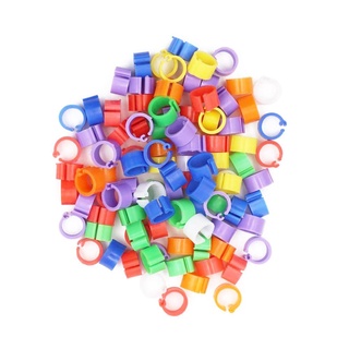 100PCS Pigeon Feet Rings Poultry Leg Bands 8mm Foot Clip Ring  for Pigeon Birds Dove Chicks Poultry Parrot NO.001〜100