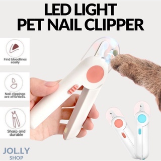 pet nail clipper with led light dog rabbit cutter kit clippers for cat LED prevent hurt cute pink