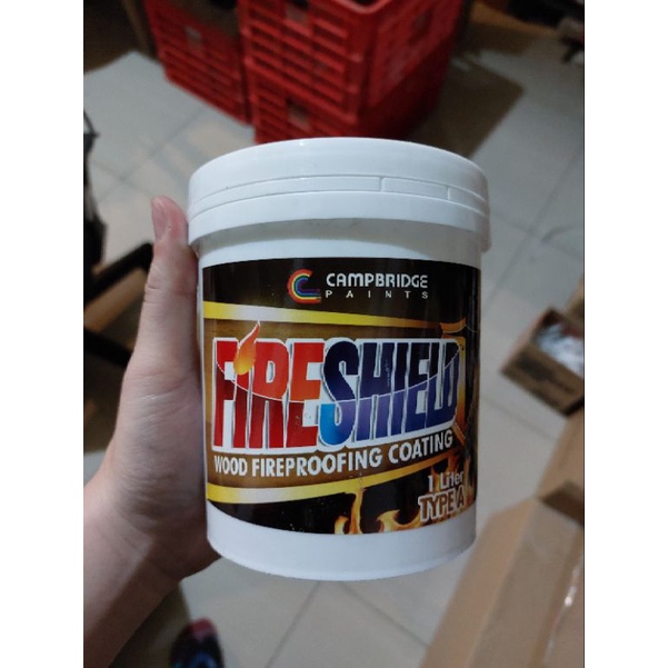 Campbridge Wood Fireproofing / Fireproof Coating 1Liter Shopee