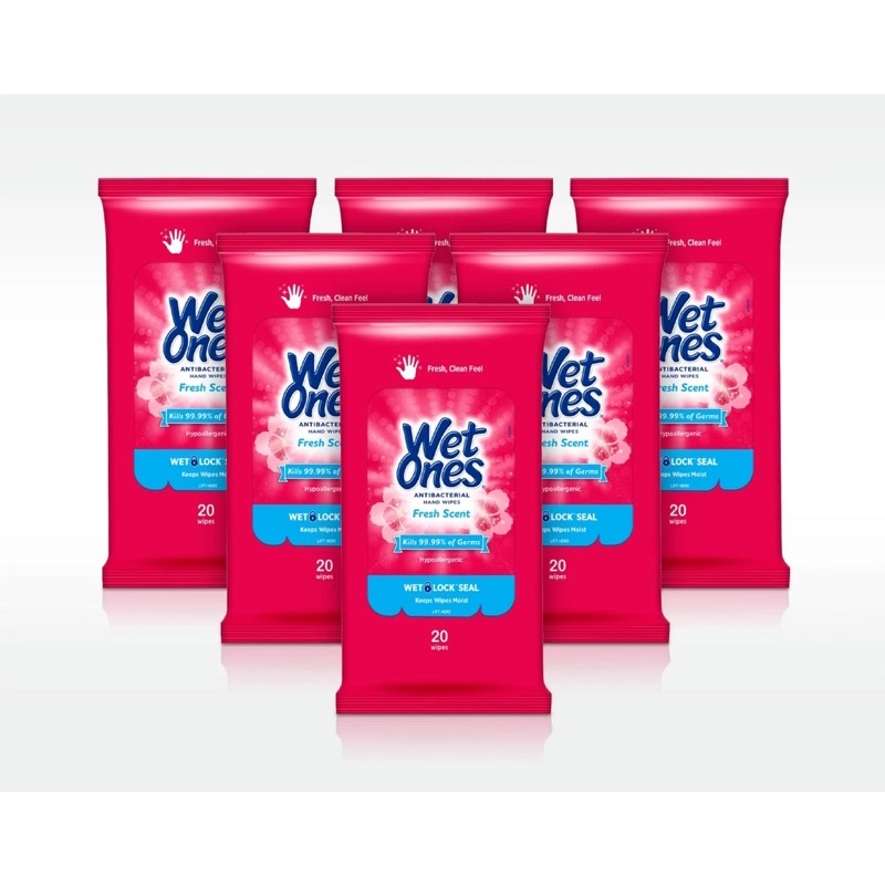 Wet Ones Hand Wipes 20 Ct Sold Per Pc Shopee Philippines