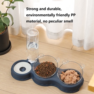 Pet Accessories Pet Bowls Dog Cat Feeder Double Bowl Cat Automatic Drinking Bowl