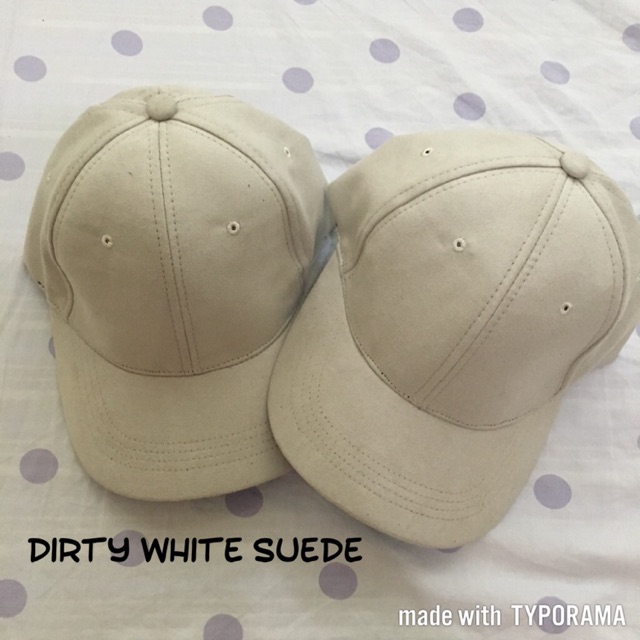 plain suede baseball cap