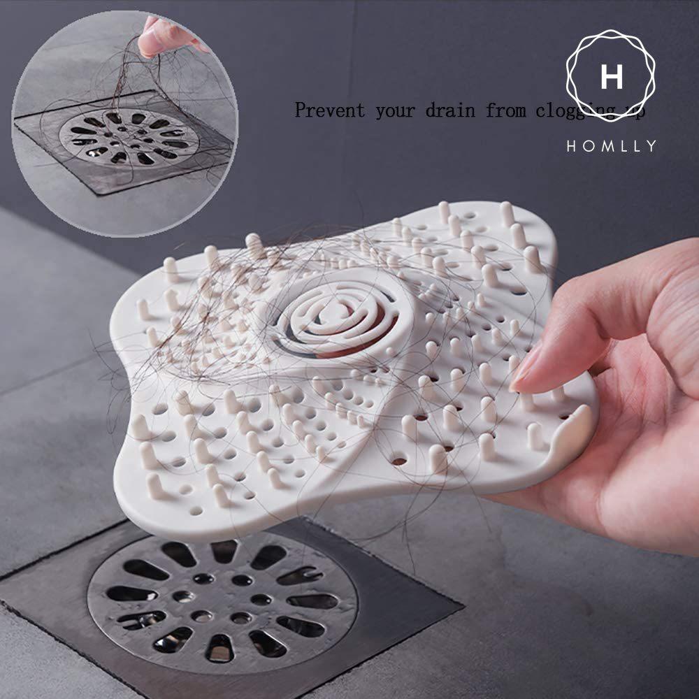 Homlly Hair Catcher Shower Drain Cover (3 pcs) | Shopee Philippines