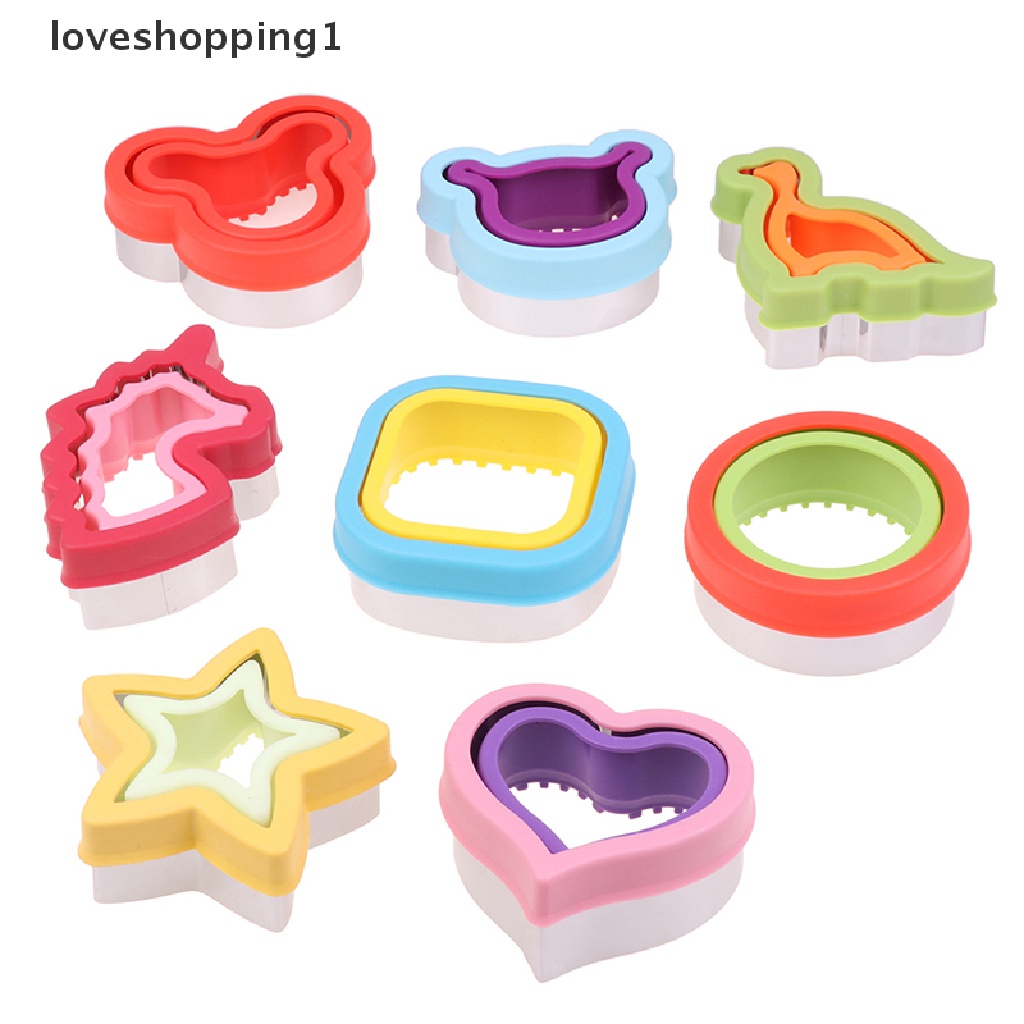 【LOV】 Sandwich Cutter Set for Kids Easter Animal Dinosaur Stainless ...