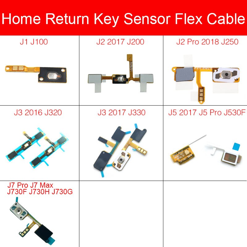 Return Sensor For Samsung Galaxy J1 J100 J2 J3 J4 J5 J7 Max Pro 17 18 Return Key Home Button Flex Cable Repair Shopee Philippines