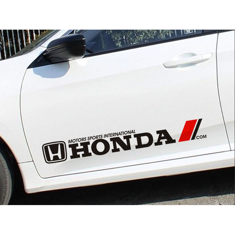 2PCS Car Honda Racing Development Sticker Decals | Shopee Philippines