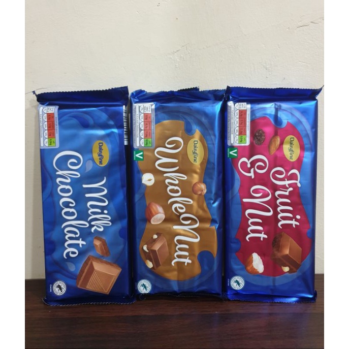 Dairyfine Milk Chocolate, Whole Nut, Fruit & Nut 200g UK Shopee