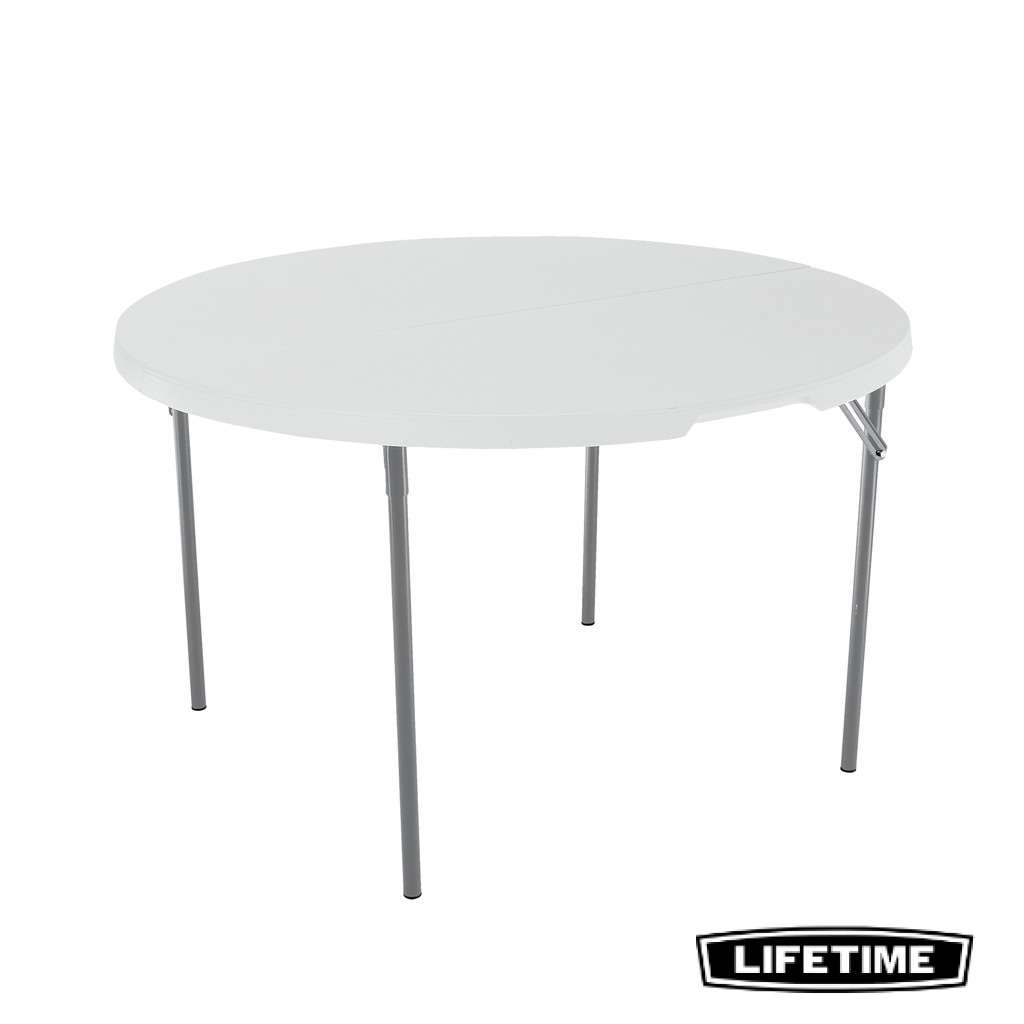 Lifetime Round FoldinHalf Table 48" Diameter White Shopee Philippines