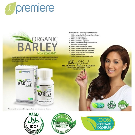 JC PREMIERE Organic Barley Capsule - Pure Organic Barley Grass - Fight ...