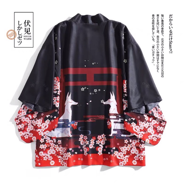 Japanese fashion Haori, fusion Kimono Cardigan outfit | Shopee Philippines