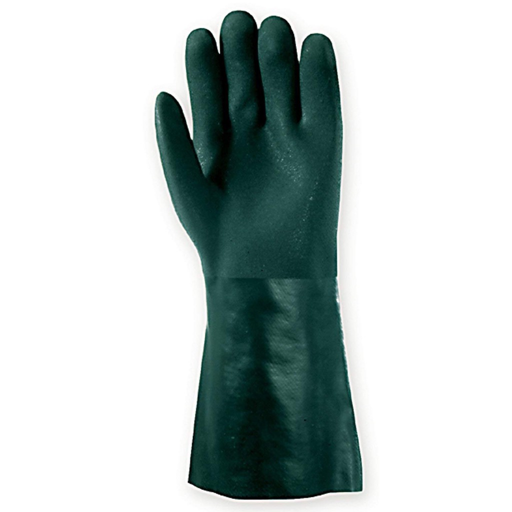 green pvc gloves
